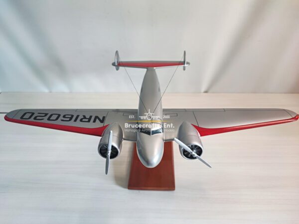 Model of Lockheed Model 10 Electra with detailed craftsmanship.